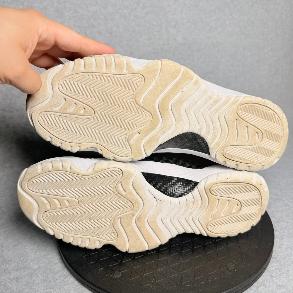 Jordan Future Low Mens Black White Woven Lifestyle Sneakers 718948-002 Size 12